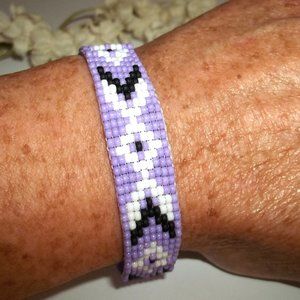 Abstract Loom Beaded Bracelet Pattern Graphic by claumoino  Creative  Fabrica